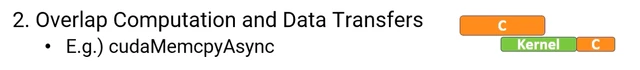 Overlapping data transfer and computation with async copies