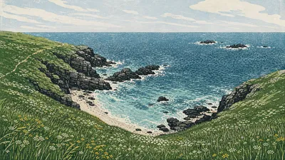 Seascape painting