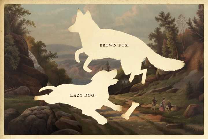 The quick brown fox jumped over the lazy dog by Wilhelm Staehle