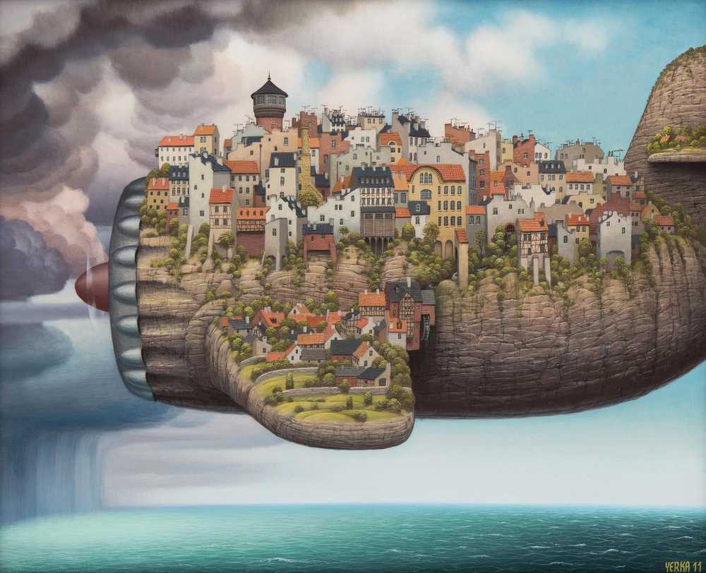 Low cost air lines by Jacek Yerka